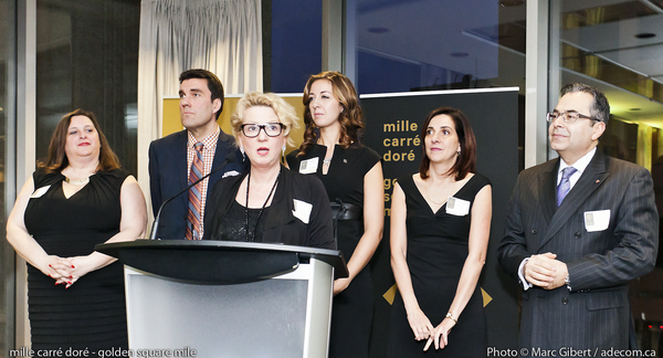 Lancement de la Société de développement touristique du Mille Carré Doré - Launch of the Golden Square Mile Tourism Development Society - GoldenMontreal.com - au Centre Mont-Royal / Montreal / Canada / 2016-02-15, © Photo Marc Gibert / adecom.ca